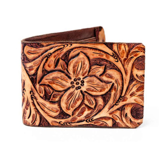 Cartera de Piel Grabada